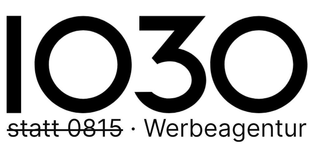 1030 Logo Werbeagentur schwarz
