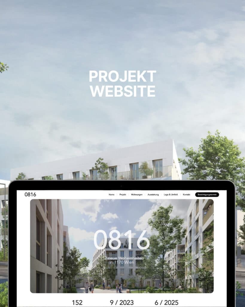 webdesign referenz: immobilien projektwebsite