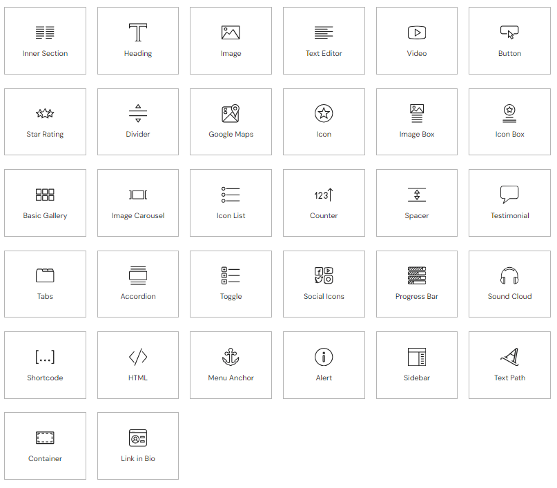 widgets elementor free